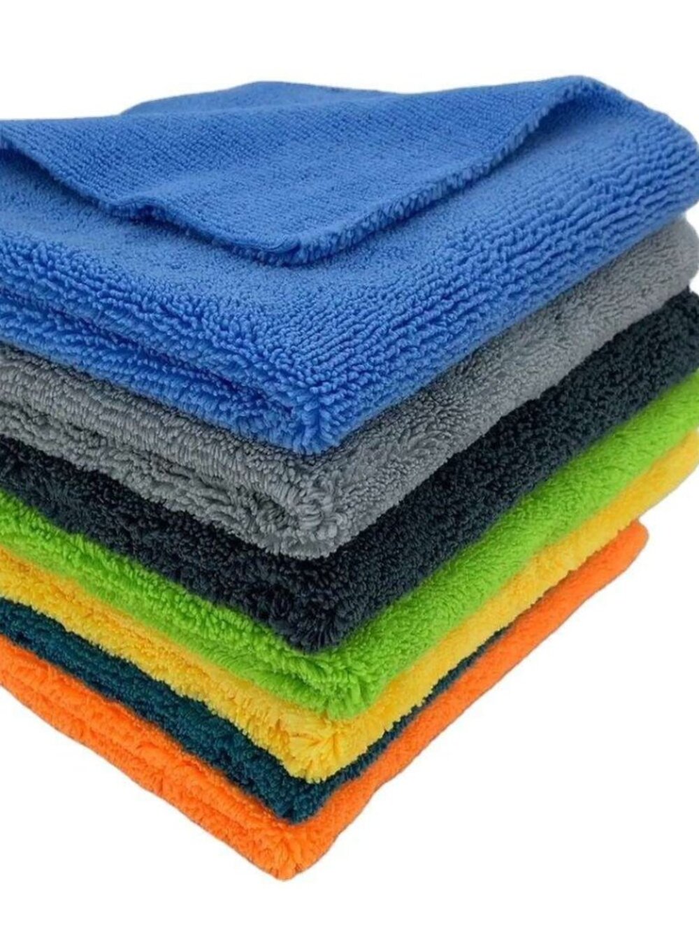 Zacapa 10-Pack Edgeless Microfiber Towels 16x16 in 300 GSM Premium Short Pile/